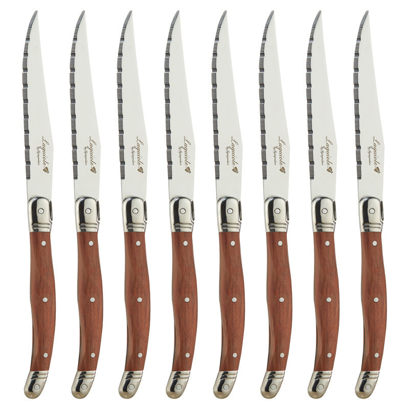 Stainless Steel Wood Steak Knives