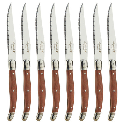 Stainless Steel Wood Steak Knives