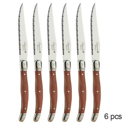 Stainless Steel Wood Steak Knives