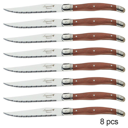 Stainless Steel Wood Steak Knives