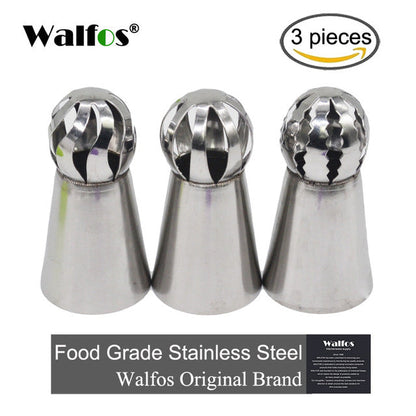 3pc/set Piping Nozzle Sphere Ball Icing