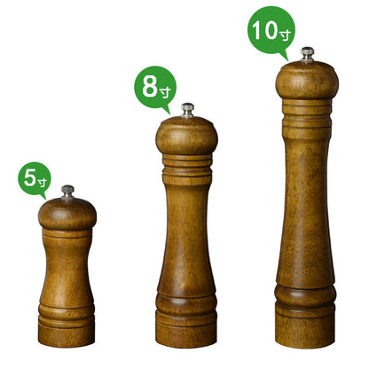 3 Sizes gadgets Wooden Salt & Pepper Grinders