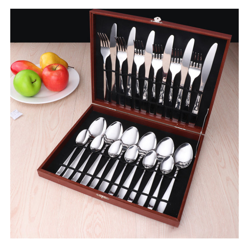 Stainless Steel 24 Pcs  Dinnerware Set