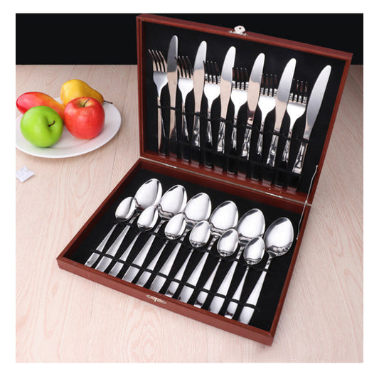 Stainless Steel 24 Pcs  Dinnerware Set