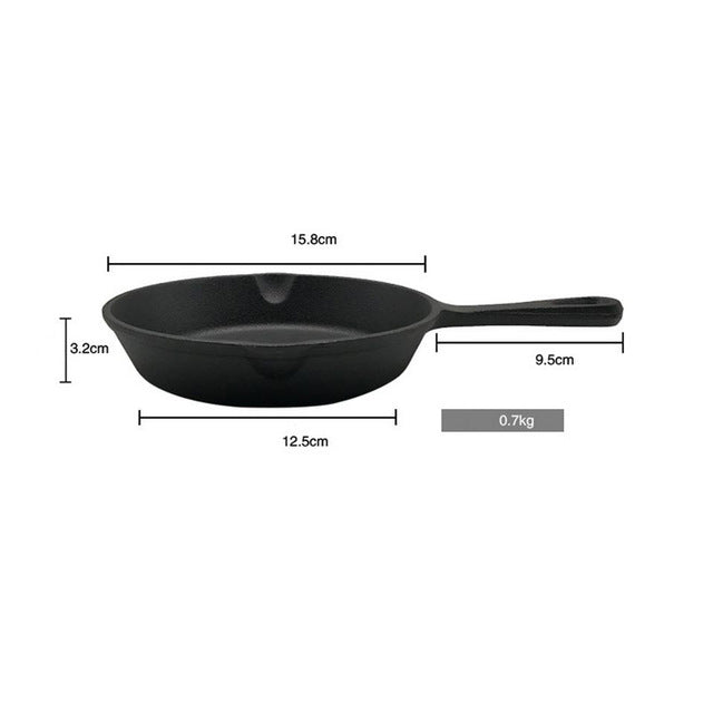 Black Mini Not Sticky Casting Iron Pan