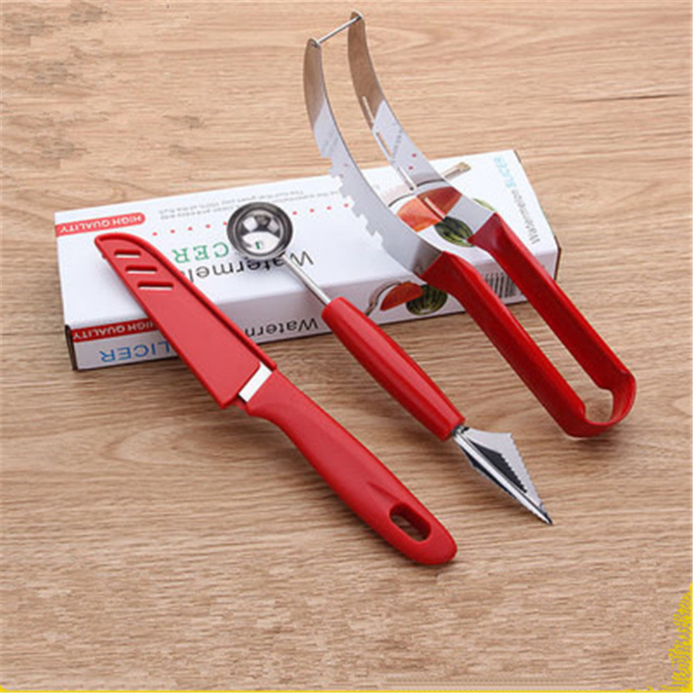 Stainless Steel Watermelon Slicer/Cutter Knife/Corer Scoop
