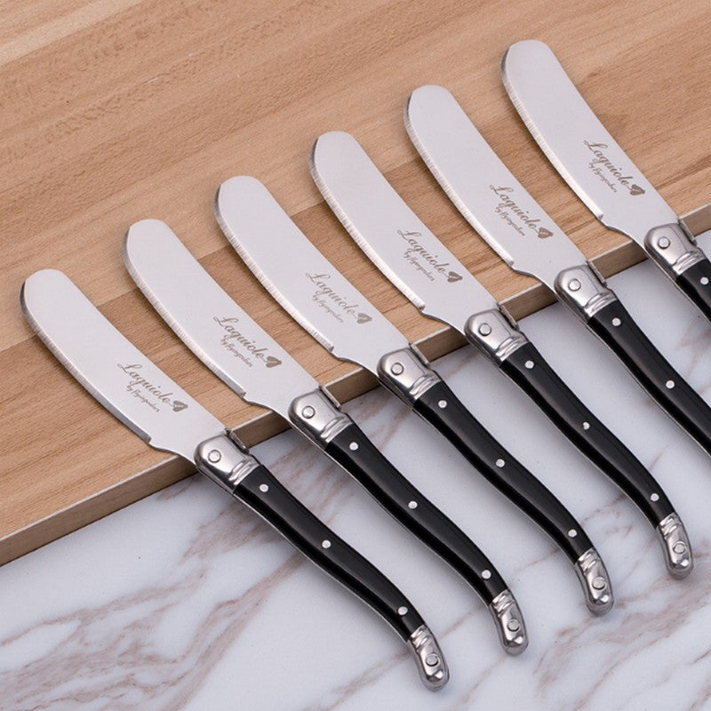 6pc/set Laguiole Butter Knife Spreaders Set