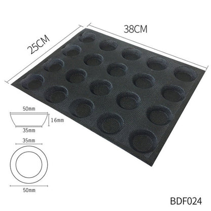 Goldbaking Silicone Bun Bread Forms Non Stick Baking Sheets Perforated Hamburger Molds Muffin Pan Tray